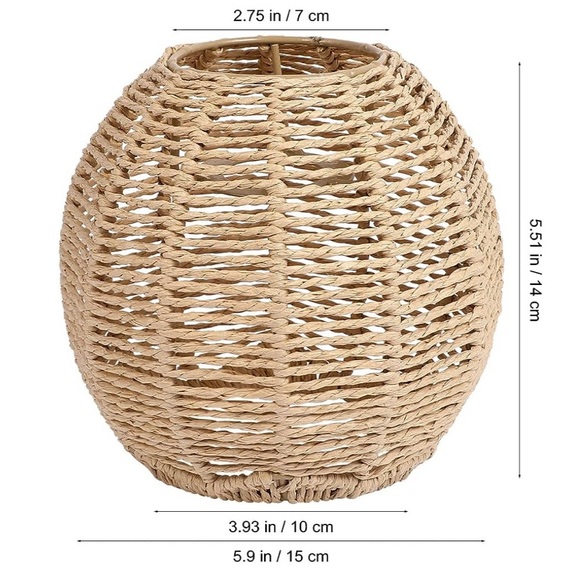Simulation Rattan Lamp Shade - Picture 3 of 13
